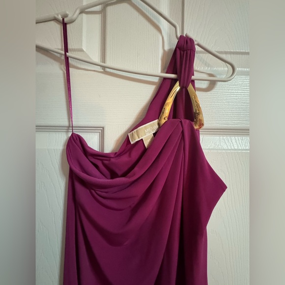 Michael Kors One Shoulder Fuchsia Dress - Picture 3 of 4